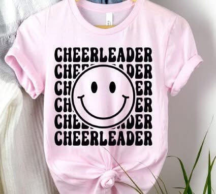 Happy face cheerleader