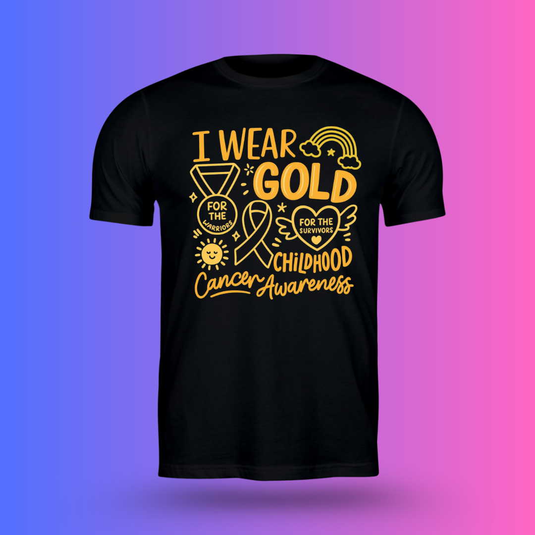 I Wear Gold | Childhood Cancer Awareness Shirt