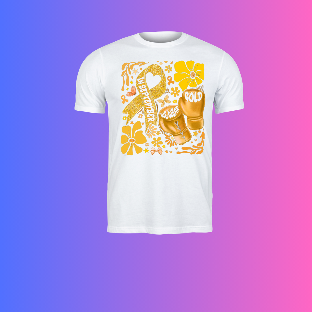 September We Wear Gold | Childhood Cancer Awareness Shirt