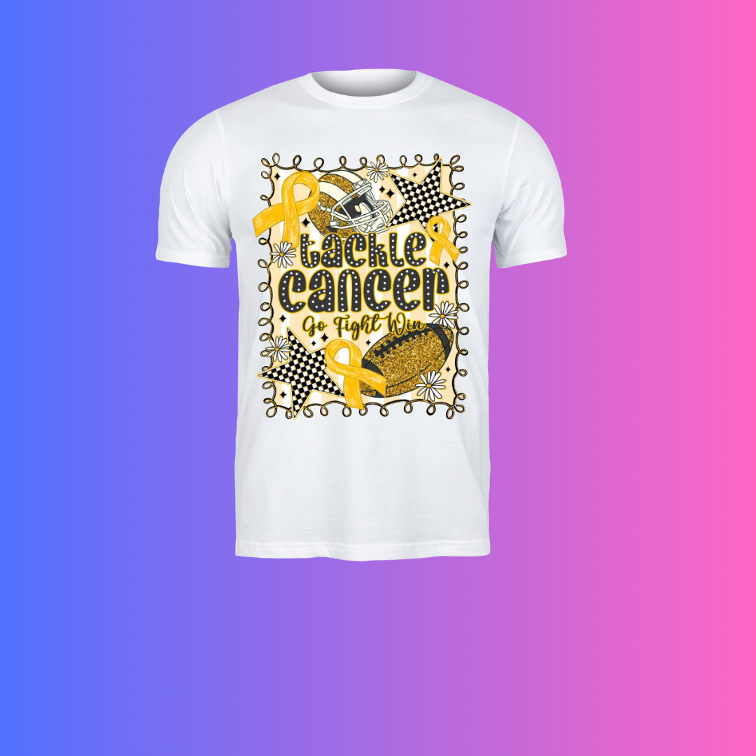 Tackle Cancer | Go Fight Win Football Awareness Shirt