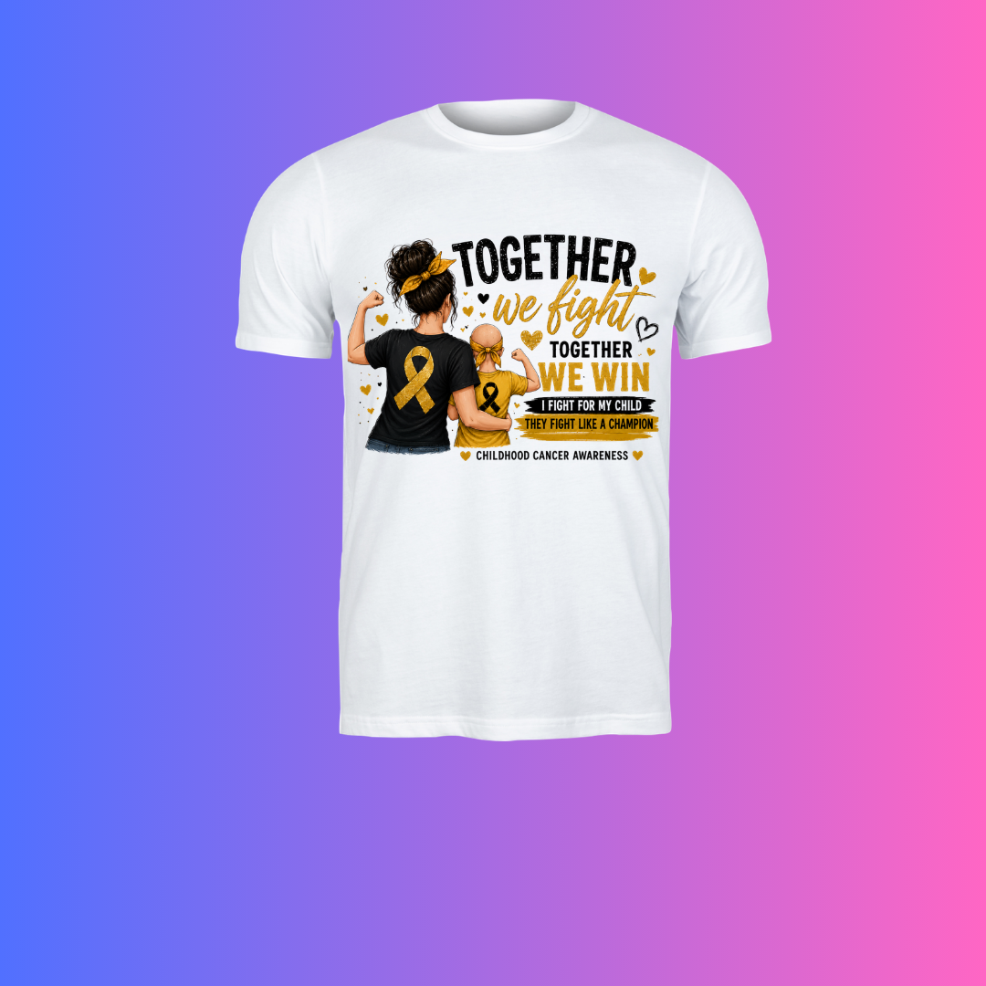 Together We Fight Childhood Cancer Awareness Shirt