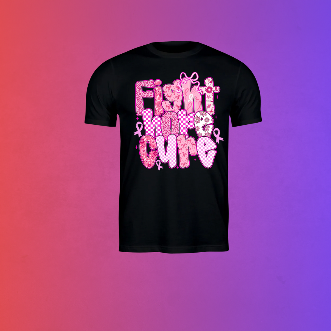 Fight Hope Cure Breast Cancer Awareness T-Shirt