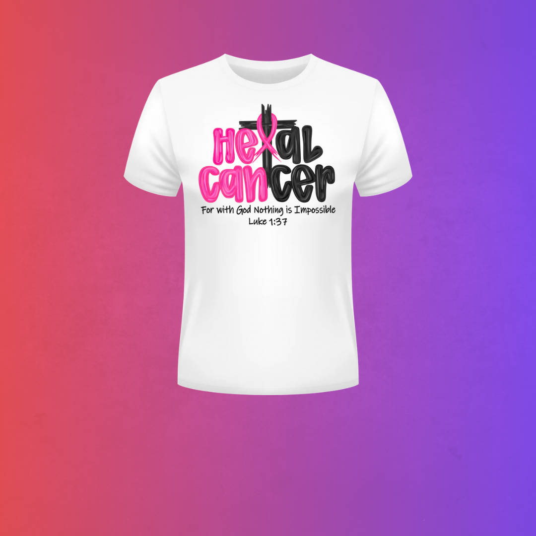 Heal Cancer Christian Breast Cancer Awareness T-Shirt