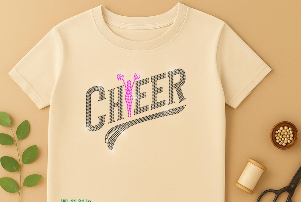 Cheer with standing cheerleader