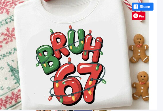 Bruh 6 7 Christmas Lights