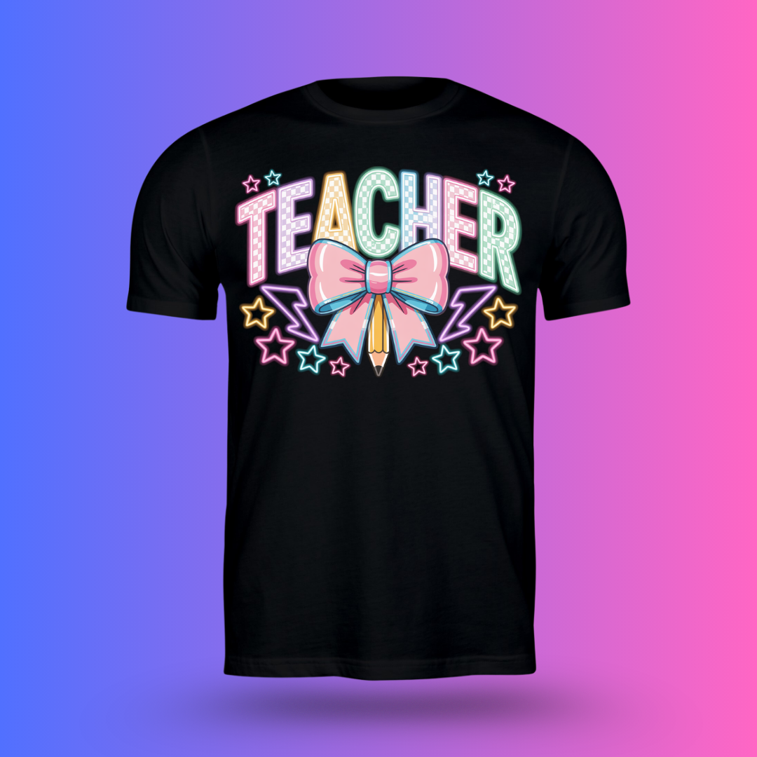 Colorful checkered Teacher