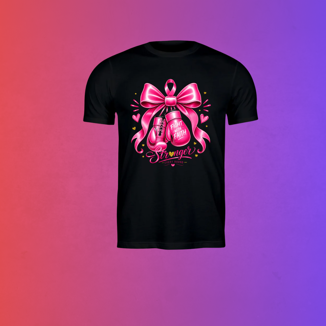 Fight With Faith Breast Cancer Awareness T-Shirt