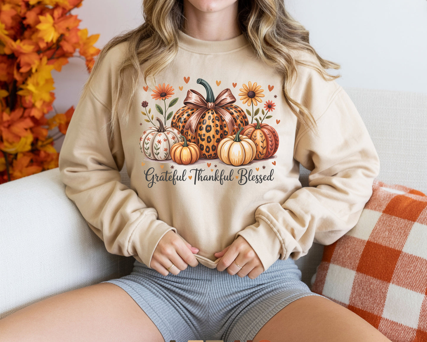 Grateful, Thankful, Blessed. Pumpkins