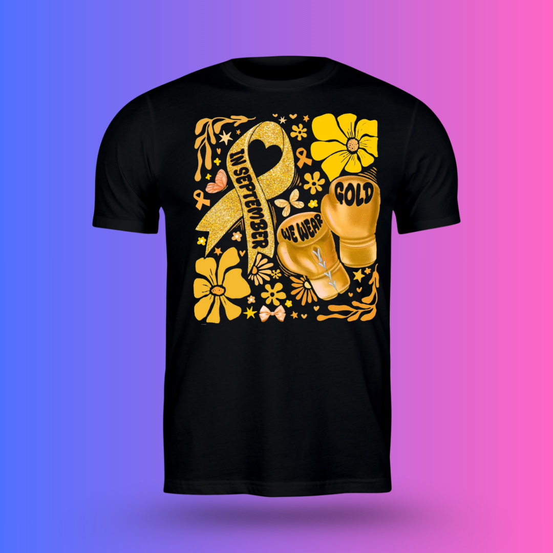 September We Wear Gold | Childhood Cancer Awareness Shirt