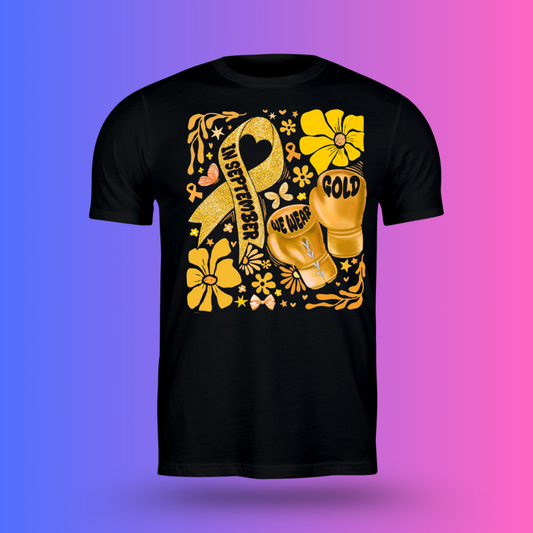 September We Wear Gold | Childhood Cancer Awareness Shirt