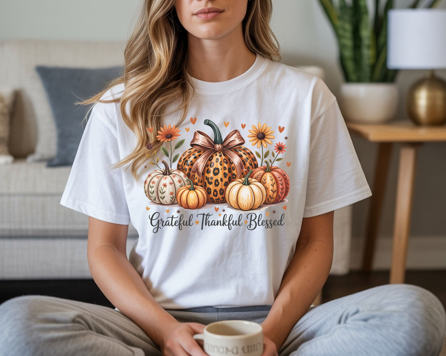 Grateful, Thankful, Blessed. Pumpkins