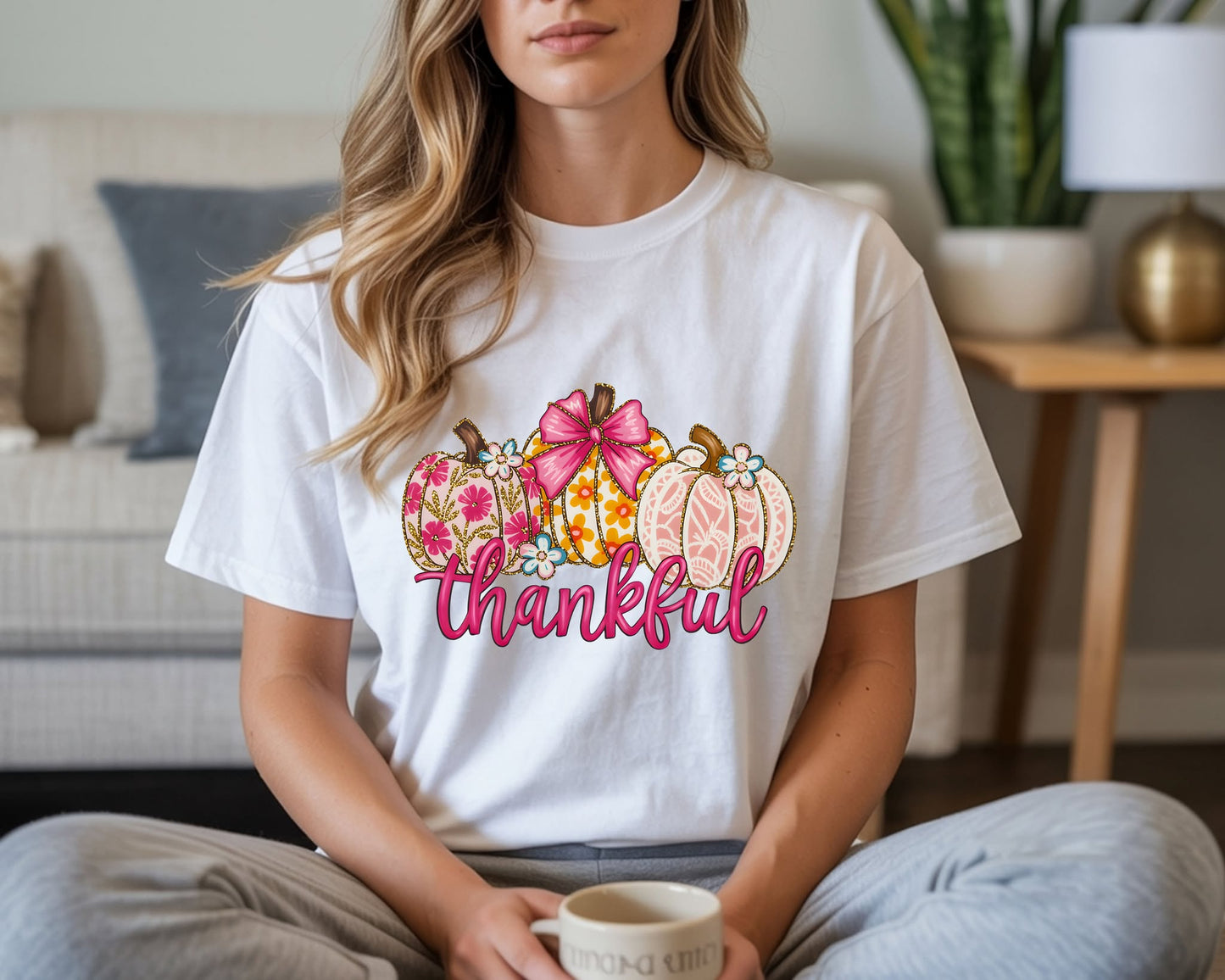 Thankful, pink pumpkins