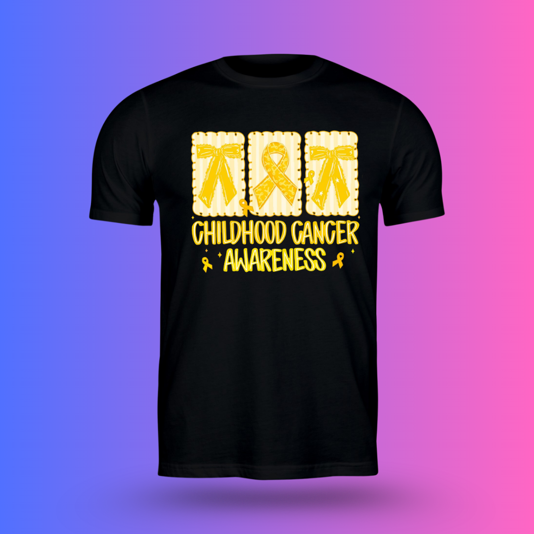 Childhood Cancer Awareness Gold Ribbon Shirt