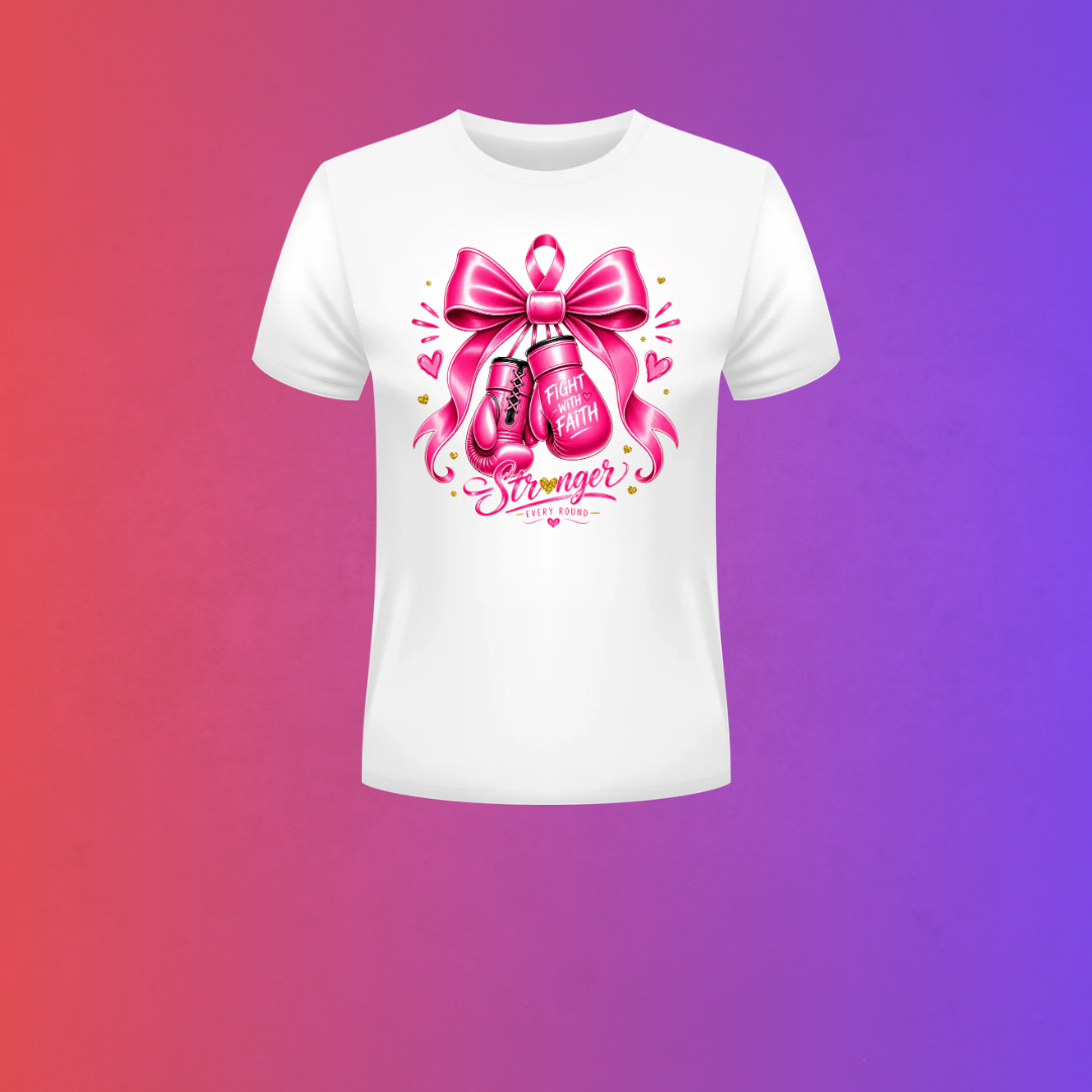 Fight With Faith Breast Cancer Awareness T-Shirt