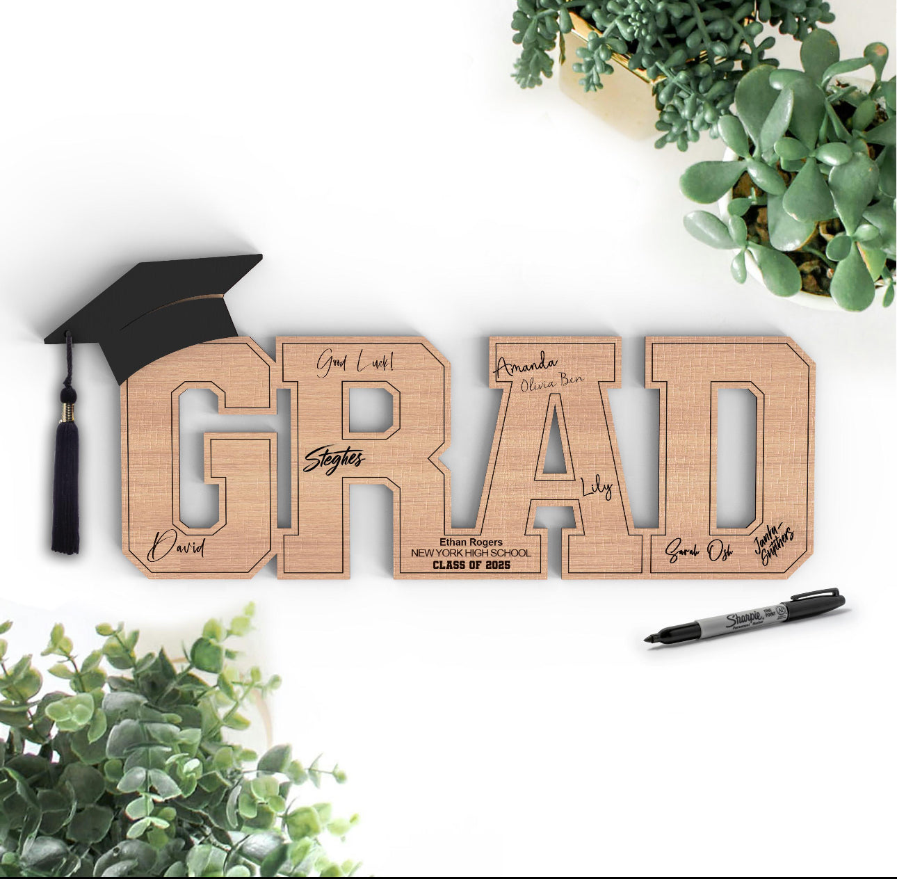 Graduation sign in