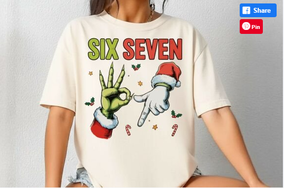 6 7 Green hand and Santa