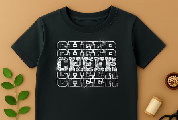 Cheer Cheer Cheer.. Rhinestone desing