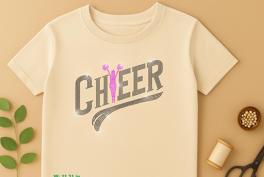 Cheer with standing cheerleader