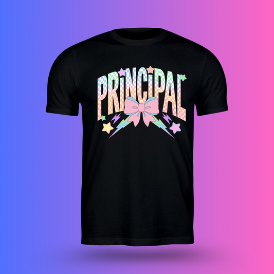 Colorful checkered Principal
