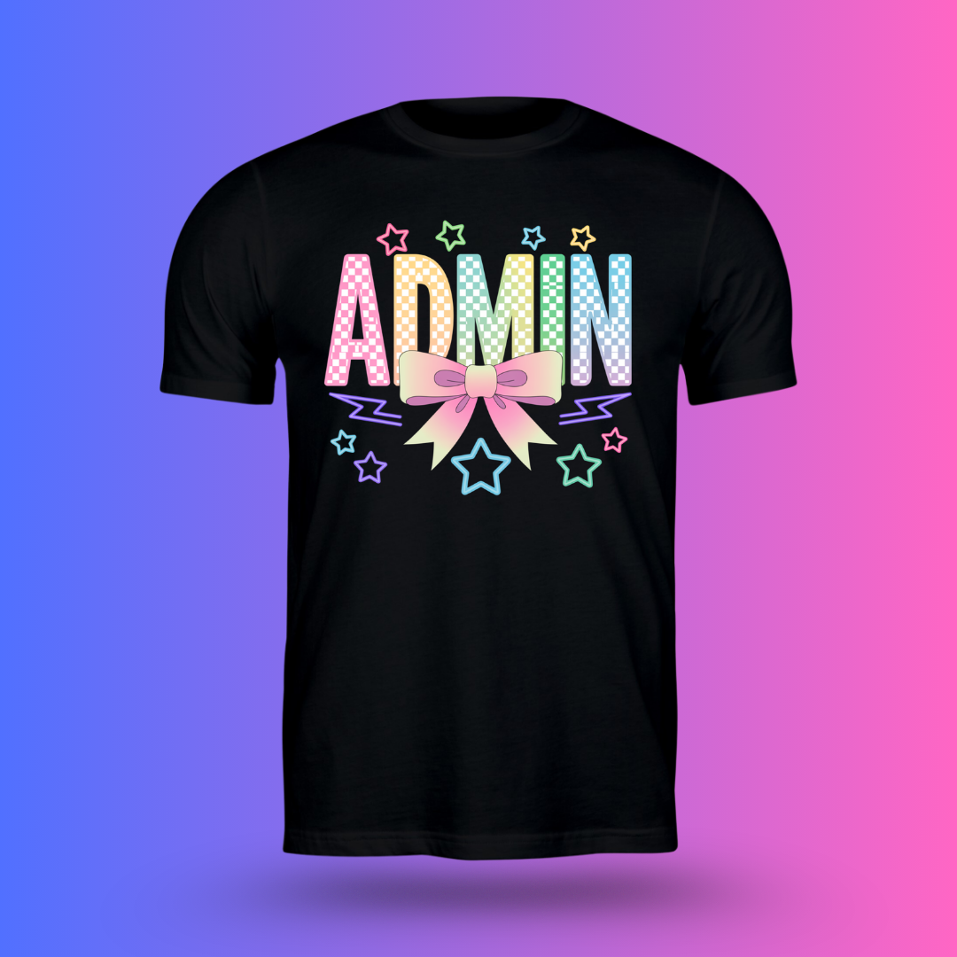 Colorful checkered Admin